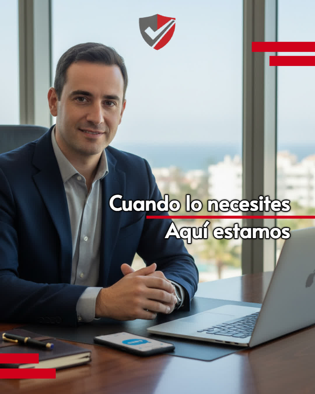 Cuando lo necesites.         Aquí estamos